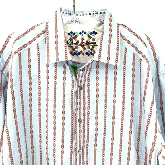 Robert Graham Designer Men's 2XL Button Down Shirt